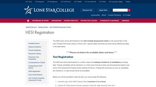 
                            6. HESI Registration - Lone Star College - Hesi Sign Up