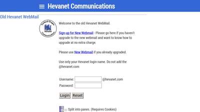 Hevanet Webmail