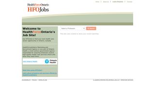 
                            1. HFOJobs - HealthForceOntario - Hfo Jobs Portal