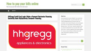 
                            5. HHGregg Credit Card Login - How to pay your bills online - Hhgregg Payment Portal