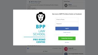 
                            5. Hi everyone, we are still recruiting for... - BPP Pro Bono Centre ... - Bpp Blackboard Com Webapps Portal