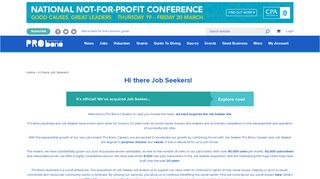 
                            6. Hi there Job Seekers! | Pro Bono Australia - Jobs180 Portal