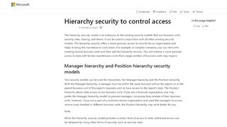 
                            7. Hierarchy security - Power Platform Admin center | Microsoft ... - Position Manager Admin Portal