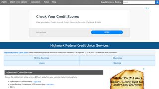 
Highmark Federal Credit Union Services - Credit Unions Online
