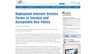 
                            3. Highspeed Internet Service Terms of Service and Acceptable ... - In2net Broadband Portal