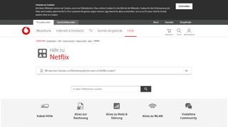 
                            3. Hilfe | Netflix - Apps - Vodafone - Vodafone Web Portal Netflix