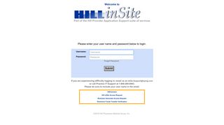 Hill inSite - Hill Physicians Provider Portal