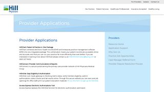 Hill Physicians Providers Provider Applications - Hill Physicians Provider Portal