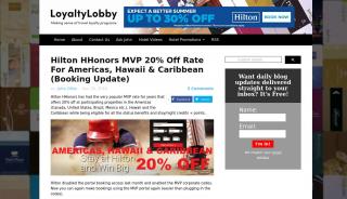
                            1. Hilton HHonors MVP 20% Off Rate For Americas, Hawaii & Caribbean ... - Hilton Mvp Portal