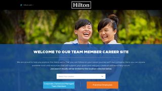 
                            2. Hilton Team Member Career Site - Home - Hilton Job Portal