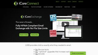 
                            2. HIPAA Email Exchange - Dental | iCoreConnect - Icore Exchange Portal