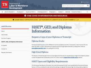 HiSET®, GED, and Diploma Information