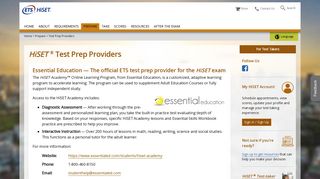 
                            8. HiSET Test Prep Providers (For Test Takers) - ETS - I Pathways Sign In