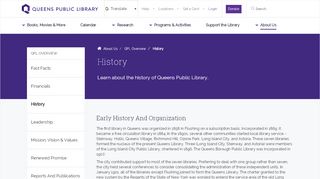 
                            5. History | Queens Public Library - Queens Library - Www Queenslibrary Org Portal