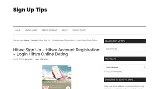 
                            3. Hitwe Sign Up - Hitwe Account Registration - Login Hitwe ... - Hitwe Sign Up