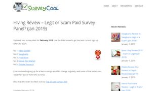 
                            6. Hiving Review – Legit or Scam Paid Survey Panel? (Jan 2019) - Hiving Surveys Portal