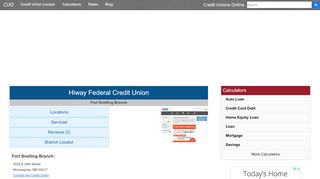
                            8. Hiway Federal Credit Union - Minneapolis, MN at 5025 E 54th ... - Hiway Federal Credit Union Portal