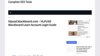 hlpusd.blackboard.com - HLPUSD Blackboard Learn Account ...