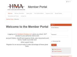 HMA - Welcome to the Member Portal