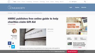 
                            8. HMRC publishes free online guide to help charities claim Gift ... - Hmrc Charity Gift Aid Portal