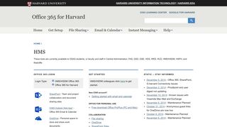 
                            1. HMS | Office 365 for Harvard - Harvard Hms Email Portal