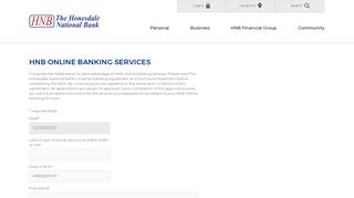 
HNB - Online Banking Services - The Honesdale National Bank  
