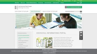 
                            2. Hochschul-Informations-Portal - Hochschule Reutlingen – Reutlingen ... - Hip Portal Reutlingen University