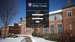 
Holy Cross Login | Login - College of the Holy Cross  
