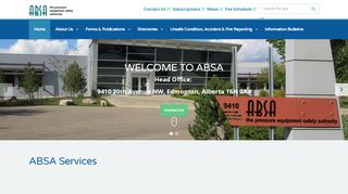
                            7. Home | ABSA the pressure equipment safety authority - E Facility Login Alberta