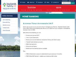
                            2. Home Banking - Baylands Family Credit Union