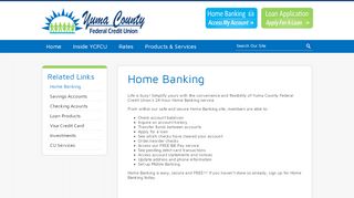 
                            2. Home Banking - Yuma County Federal Credit Union - Ycfcu Portal