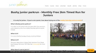 
                            5. home | Bushy junior parkrun - parkrun UK - Junior Parkrun Portal