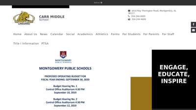Home - Carr Middle School - Montgomery Public Schools