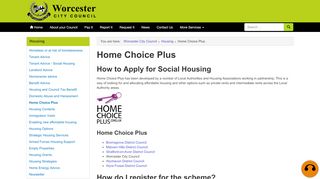 
                            4. Home Choice Plus - Worcester City Council - Homechoiceplus Org Uk Portal