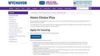 
                            7. Home Choice Plus - Wychavon District Council - Homechoiceplus Org Uk Portal