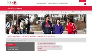 Home  Current Students  York University