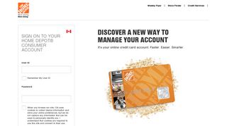
                            2. Home Depot Canada Credit Card: Log In or Apply - Citibank - Home Depot Credit Card Citi Portal