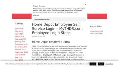 Home Depot Employee Self Service Login – MyTHDR.com ...
