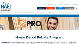 
                            7. Home Depot Rebate Program | NARI - Home Depot Rebate Portal