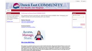 
                            4. Home - Down East Community Hospital - Downeast Community Hospital Patient Portal