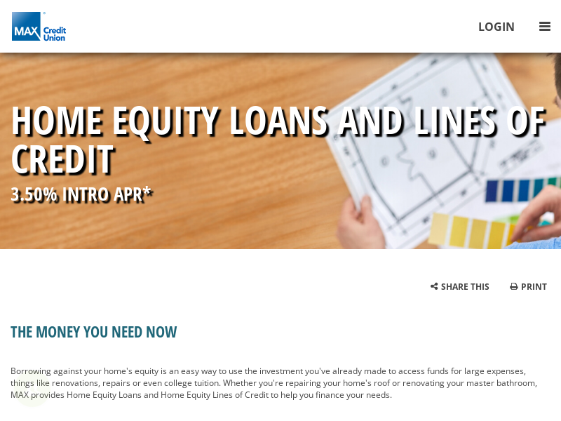 
                            6. Home Equity Loans & Lines Of Credit - MAX Credit Union