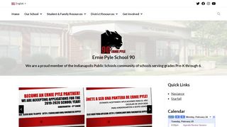 
Home - Ernie Pyle School 90 - Indianapolis Public Schools
