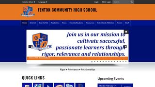 
Home - Fenton Community High School - Bensenville  
