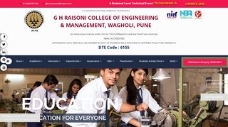 
                            3. Home | G H Raisoni College Of Engineering & Management,Pune - Ghrce Student Portal