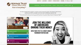 Home - Heritage Trust Federal Credit Union - Heritage Trust Online Banking Portal