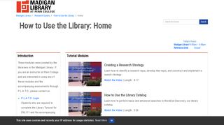 Home - How to Use the Library - Research Guides at ... - Pct Plato Portal