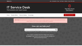 
                            5. Home | IT Service Desk - U Service Portal