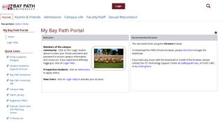 Home  My Bay Path Portal