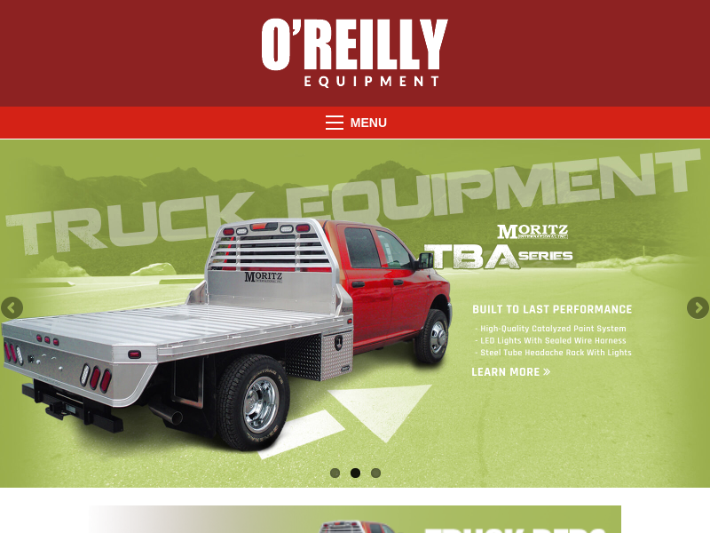 
                            8. Home | O Reilly Equipment | Flatbed trailers, dump ...