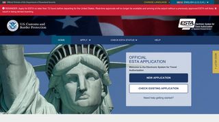 
                            8. Home | Official ESTA Application Website, U.S. Customs and Border ... - Us Travel Documents Customer Portal